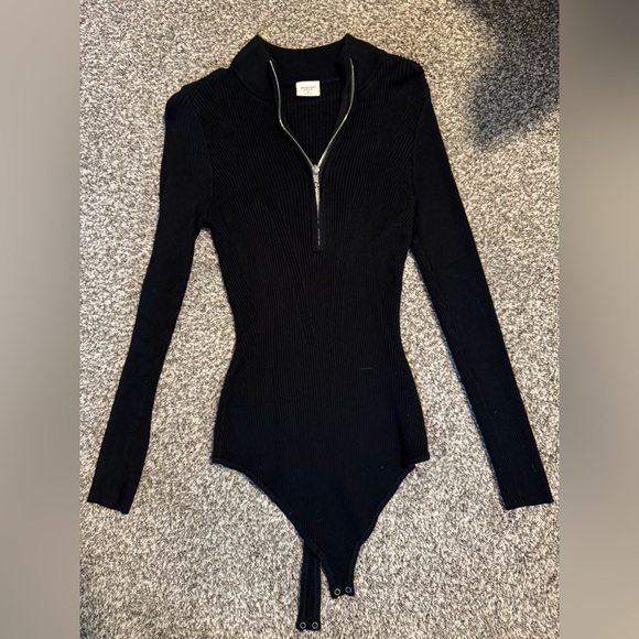 Abercrombie & Fitch Tops - Abercrombie and Fitch Zippered sweater bodysuit, never worn